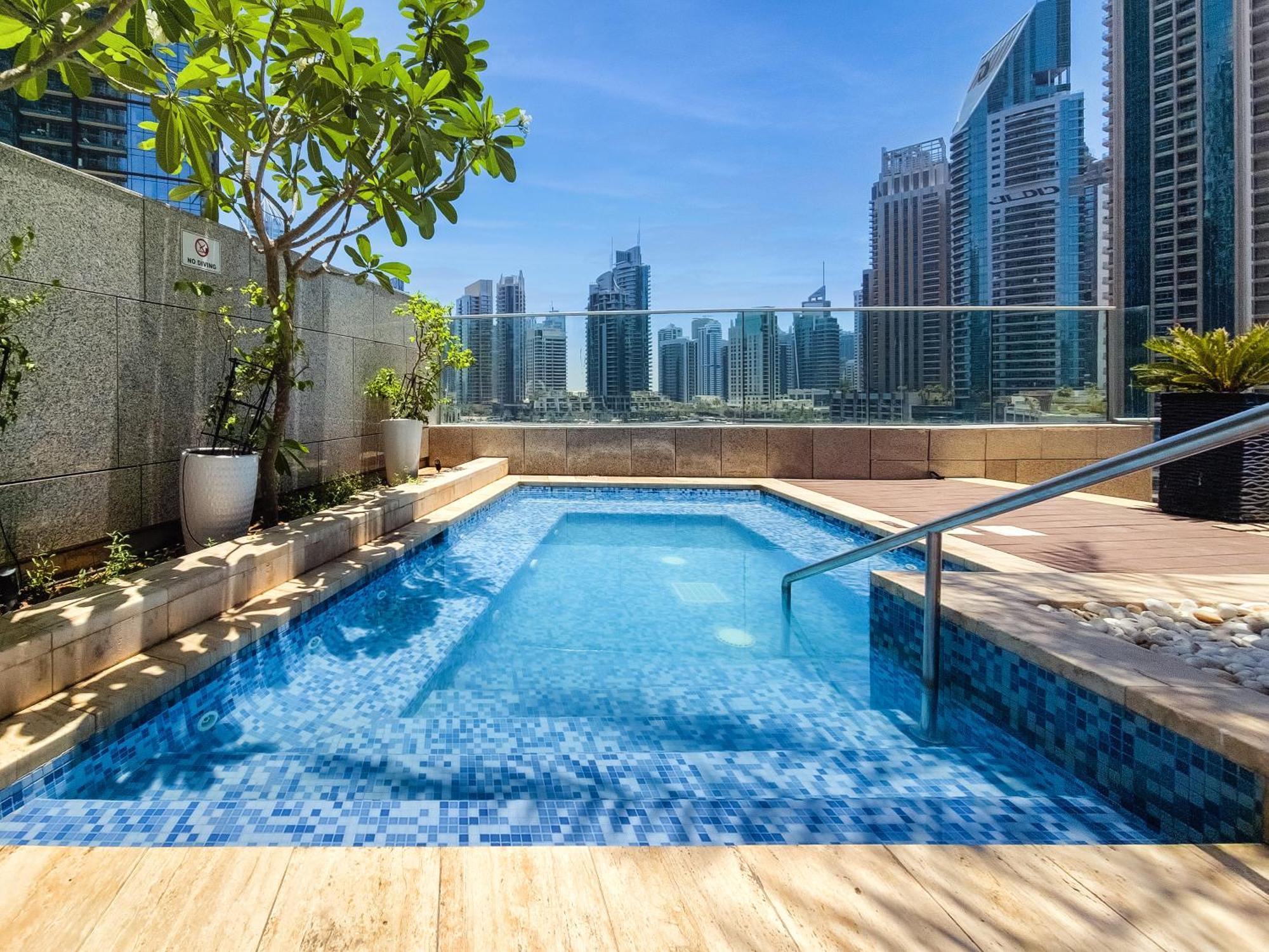 Апартаменты Ultra Modern 1Bd In Damac Heights Marina Дубай Экстерьер фото
