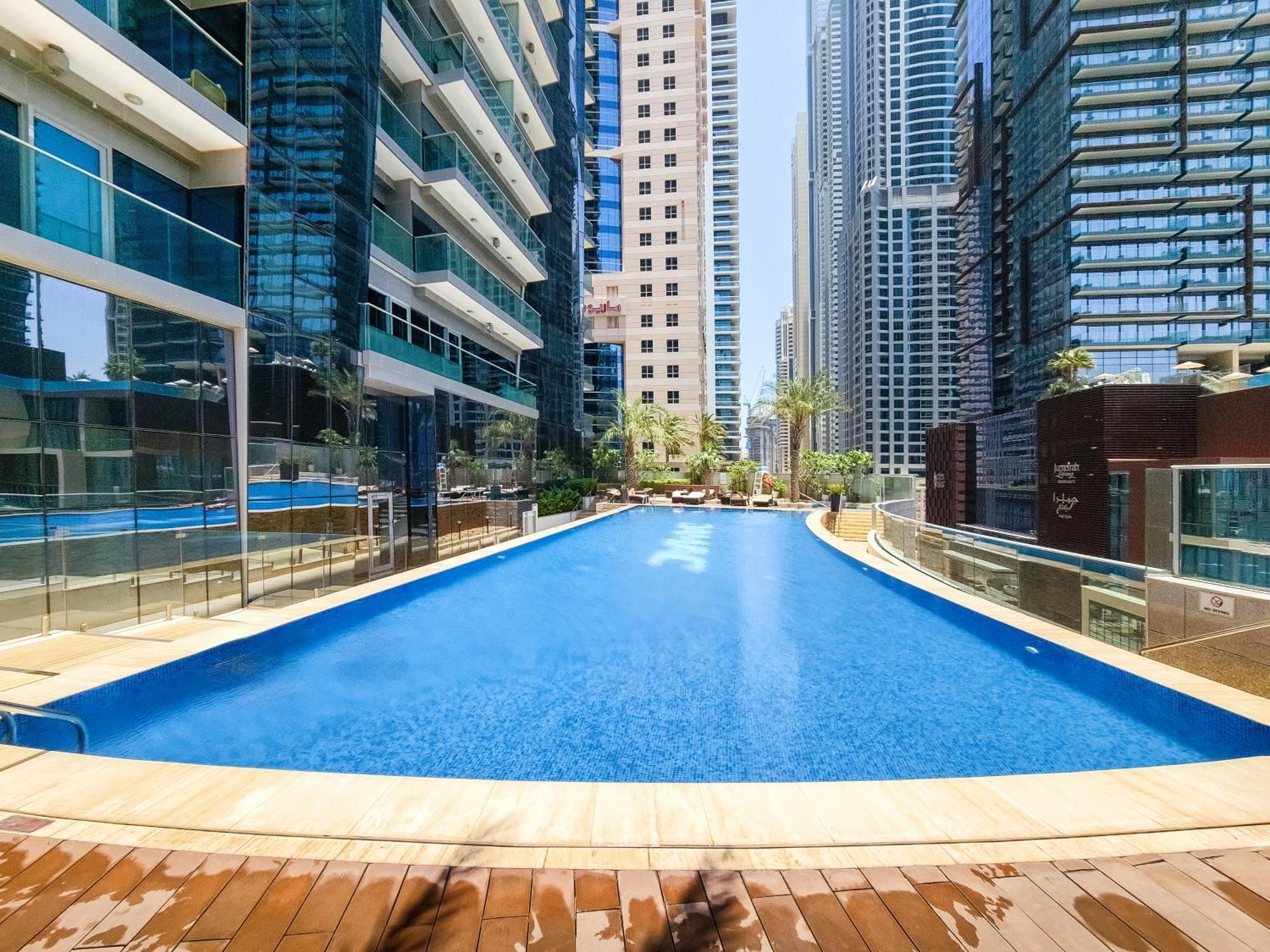 Апартаменты Ultra Modern 1Bd In Damac Heights Marina Дубай Экстерьер фото