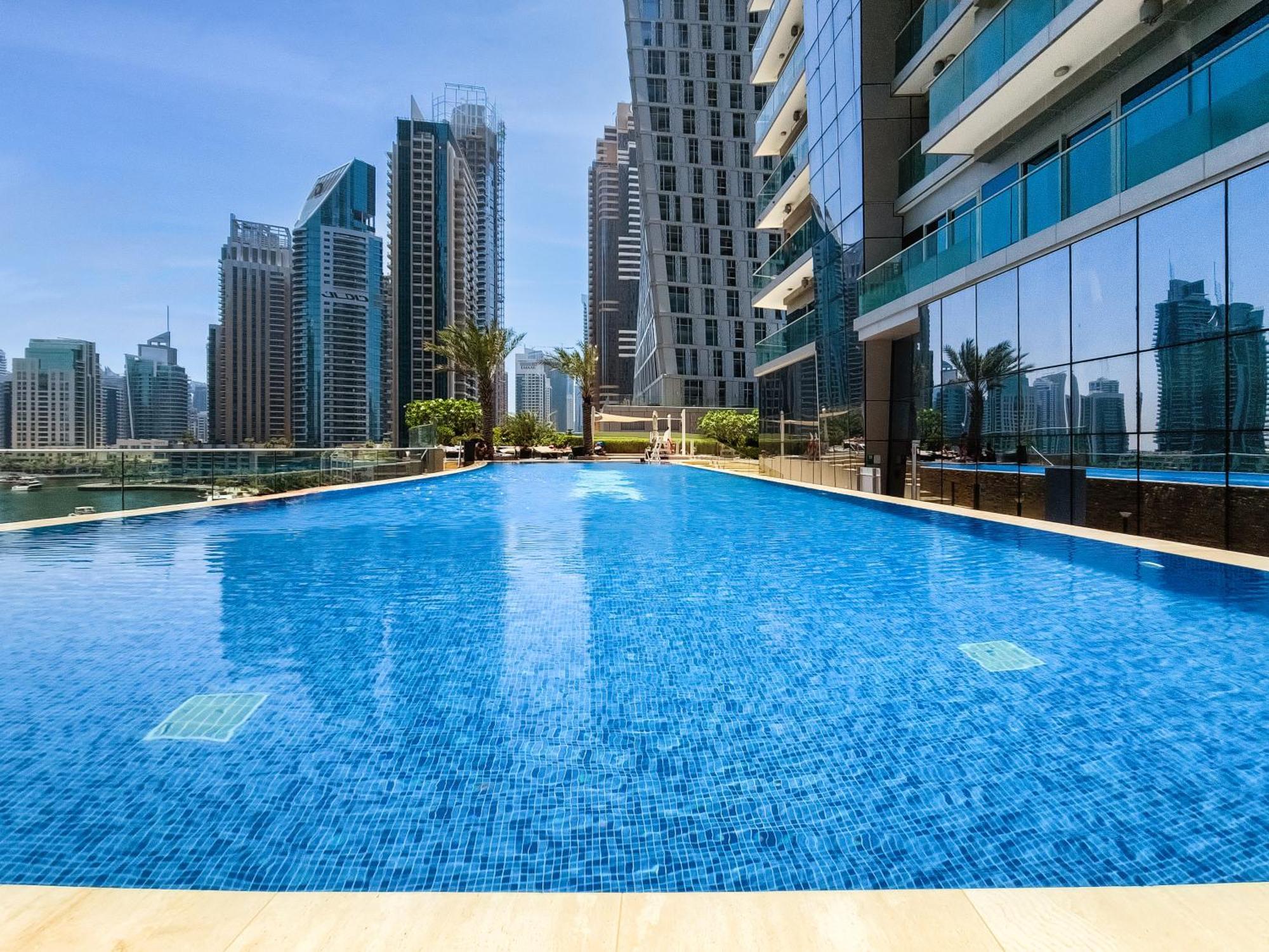 Апартаменты Ultra Modern 1Bd In Damac Heights Marina Дубай Экстерьер фото
